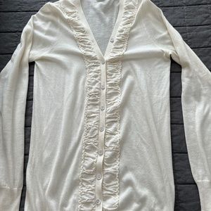 J. Crew Ivory Cardigan
